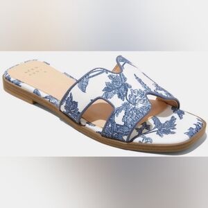 Nina Slide Sandals with Memory Foam Insole - Textured Outsole